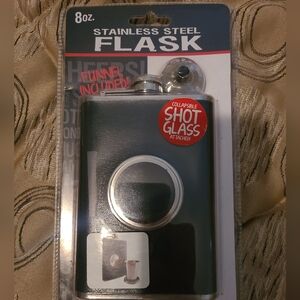 🎁 Free With $50 purchase 🎁Collapsible Shot Glass Flask in Black